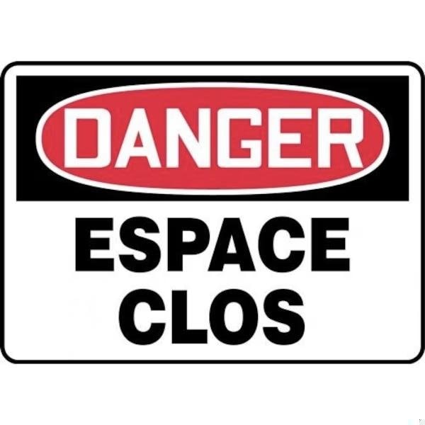 Accuform OSHA DANGER SAFETY SIGN CONFINED FRMCSP116VS FRMCSP116VS - main